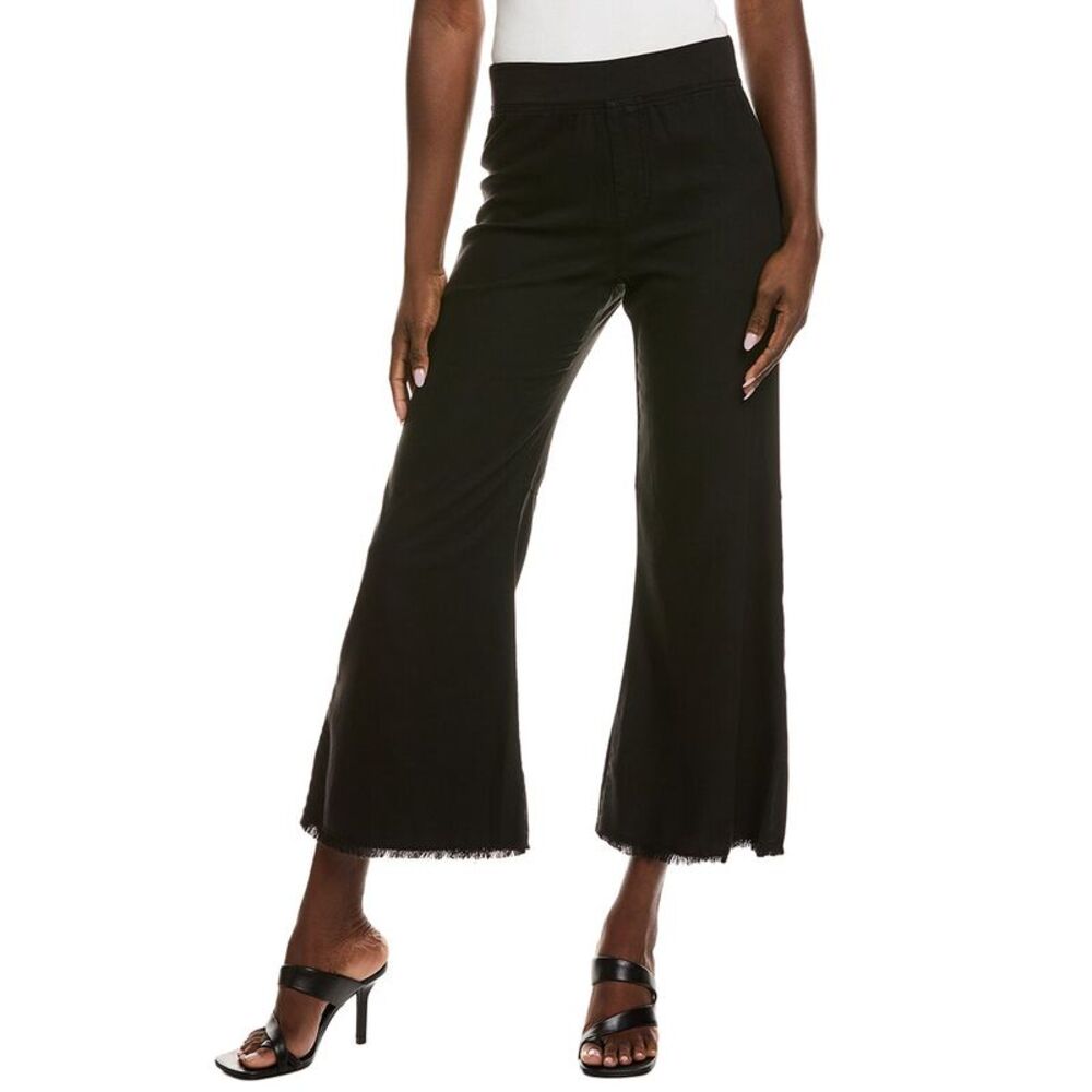 XCVI Black Straight Leg Cropped Pants